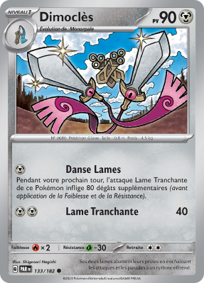 Carte Pokémon Dimoclès 133/182 Commune Faille Paradoxe
