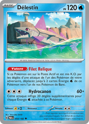 Carte Pokémon Délestin 054/182 Peu commune Faille Paradoxe