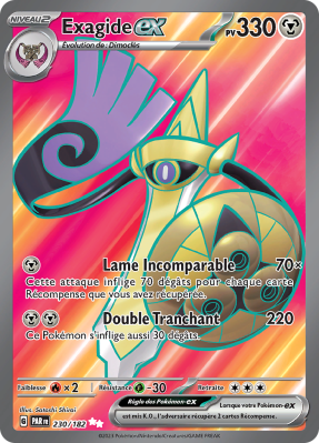 Carte Pokémon Exagide-ex 230/182 Ultra Rare Faille Paradoxe