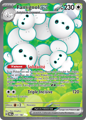 Carte Pokémon Famignol-ex 233/182 Ultra Rare Faille Paradoxe