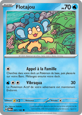 Carte Pokémon Flotajou 041/182 Commune Faille Paradoxe