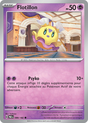 Carte Pokémon Flotillon 080/182 Commune Faille Paradoxe