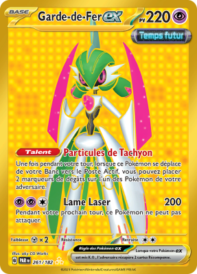 Carte Pokémon Garde-de-Fer-ex 261/182 Gold Faille Paradoxe