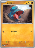 Carte Pokémon Griknot 094/182 Commune Faille Paradoxe
