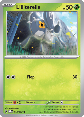 Carte Pokémon Lilliterelle 014/182 Commune Faille Paradoxe