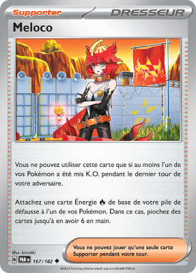 Carte Pokémon Meloco 167/182 Peu commune Faille Paradoxe