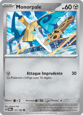 Carte Pokémon Monorpale 131/182 Commune Faille Paradoxe