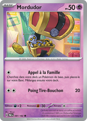 Carte Pokémon Mordudor 087/182 Commune Faille Paradoxe