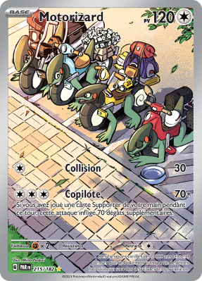 Carte Pokémon Motorizard 215/182 AR Faille Paradoxe