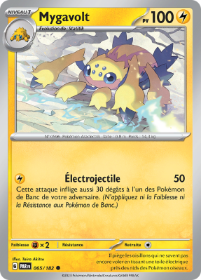 Carte Pokémon Mygavolt 065/182 Commune Faille Paradoxe