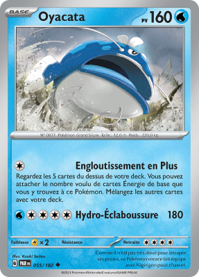 Carte Pokémon Oyacata 055/182 Peu commune Faille Paradoxe