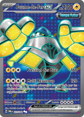 Carte Pokémon Paume-de-Fer-ex 223/182 Ultra Rare Faille Paradoxe