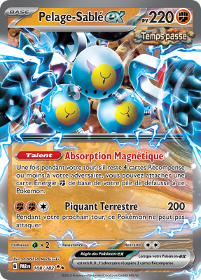 Carte Pokémon Pelage-Sablé-ex 108/182 Double rare Faille Paradoxe