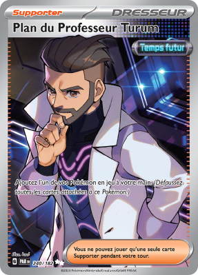 Carte Pokémon Plan du Professeur Turum 240/182 Ultra Rare Faille Paradoxe