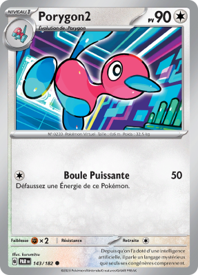 Carte Pokémon Porygon2 143/182 Commune Faille Paradoxe