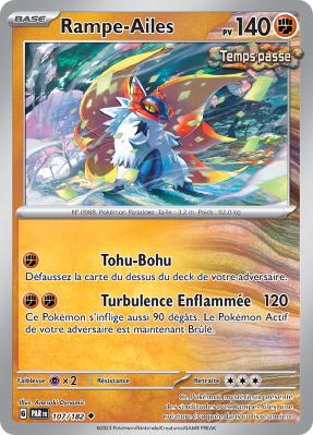 Carte Pokémon Rampe-Ailes 107/182 Peu commune Faille Paradoxe