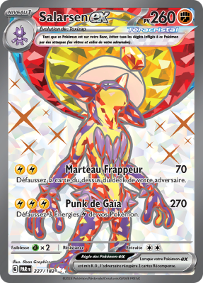 Carte Pokémon Salarsen-ex 227/182 Ultra Rare Faille Paradoxe