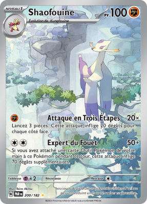 Carte Pokémon Shaofouine 200/182 AR Faille Paradoxe