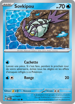 Carte Pokémon Sovkipou 047/182 Commune Faille Paradoxe