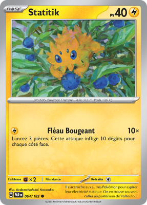 Carte Pokémon Statitik 064/182 Commune Faille Paradoxe