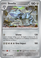 Carte Pokémon Steelix 125/182 Holographique Faille Paradoxe