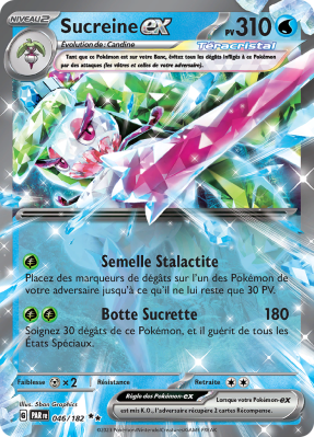 Carte Pokémon Sucreine-ex 046/182 Double rare Faille Paradoxe