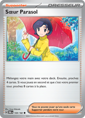 Carte Pokémon Sœur Parasol 169/182 Commune Faille Paradoxe