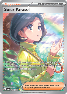 Carte Pokémon Sœur Parasol 255/182 Alternative Faille Paradoxe