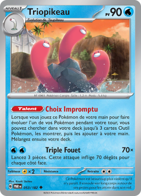 Carte Pokémon Triopikeau 053/182 Peu commune Faille Paradoxe