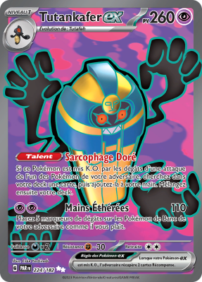 Carte Pokémon Tutankafer-ex 224/182 Ultra Rare Faille Paradoxe