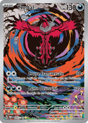 Carte Pokémon Yveltal 205 AR Faille Paradoxe