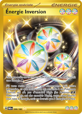 Carte Pokémon Énergie Inversion 266/182 Gold Faille Paradoxe