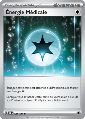 Carte Pokémon Énergie Médicale 182/182 Peu commune Faille Paradoxe