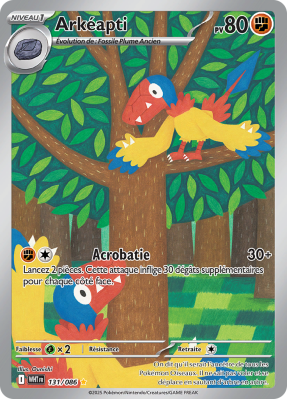 Carte Pokémon Arkéapti 131/086 AR Flamme Blanche