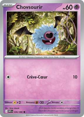 Carte Pokémon Chovsourir 036/086 Commune Flamme Blanche
