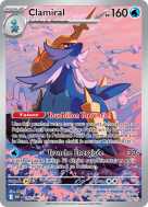 Carte Pokémon Clamiral 107/086 AR Flamme Blanche