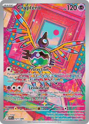 Carte Pokémon Cryptéro 121/086 AR Flamme Blanche