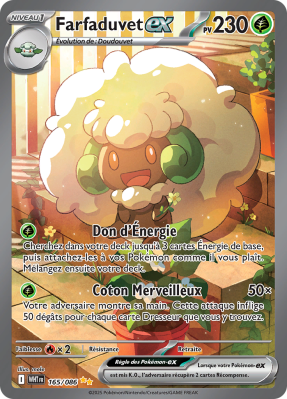 Carte Pokémon Farfaduvet-ex 165/086 Alternative Flamme Blanche