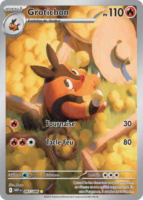 Carte Pokémon Grotichon 097/086 AR Flamme Blanche