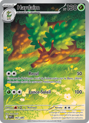 Carte Pokémon Haydaim 092/086 AR Flamme Blanche