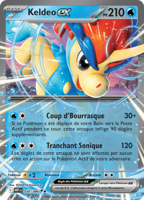 Carte Pokémon Keldeo-ex 030/086 Double rare Flamme Blanche