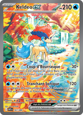 Carte Pokémon Keldeo-ex 167/086 Alternative Flamme Blanche