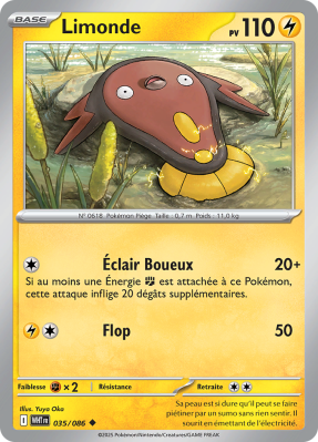 Carte Pokémon Limonde 035/086 Peu commune Flamme Blanche