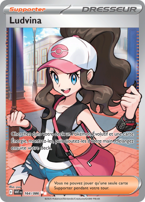 Carte Pokémon Ludvina 164/086 Ultra Rare Flamme Blanche