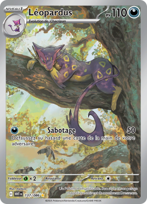 Carte Pokémon Léopardus 137/086 AR Flamme Blanche
