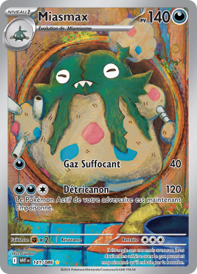 Carte Pokémon Miasmax 141/086 AR Flamme Blanche