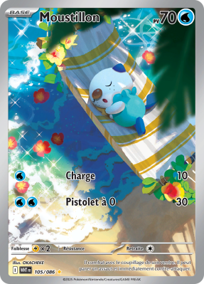 Carte Pokémon Moustillon 105/086 AR Flamme Blanche