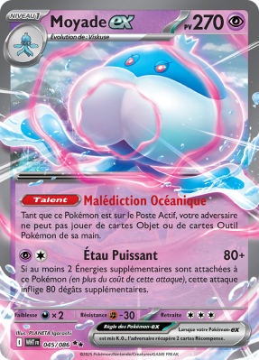 Carte Pokémon Moyade-ex 045/086 Double rare Flamme Blanche