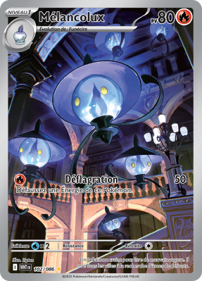 Carte Pokémon Mélancolux 102/086 AR Flamme Blanche