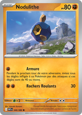 Carte Pokémon Nodulithe 046/086 Commune Flamme Blanche